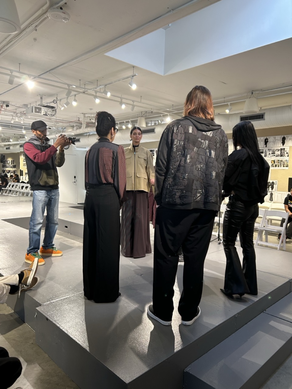 On-platform staging · models and faculty in conversation